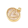 Transparent Epoxy Resin Brass Pendants LS-KK-B163-01G-02-2