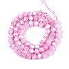 Anti-Tarnish Electroplate Glass Beads Strands GLAA-T025-6mm-14F-3