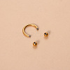 G23 Titanium Circular/Horseshoe Barbell Nose Rings WGFD71D-24-1