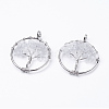 Natural Quartz Crystal Pendants X-G-E419-21P-1