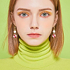 72Pcs 6 Colors Alloy Enamel Pendants ENAM-SC0008-08-6