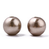 Spray Painted ABS Plastic Imitation Pearl Beads OACR-T015-05B-05-2