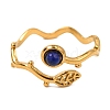 Natural Lapis Lazuli Finger Rings RJEW-Q822-36G-02-2