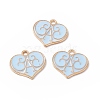 Alloy Enamel Pendants ENAM-H039-03G-B-3