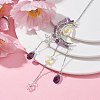 Moon & Star Alloy Hanging Ornaments HJEW-TA00096-03-3