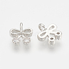 Brass Micro Pave Cubic Zirconia Charms ZIRC-Q014-056P-1