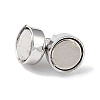 Anti-Tarnish Rhodium Plated 925 Sterling Silver Magnetic Clasps STER-A043-01P-2