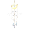 1Pc Metal Moon Hanging Ornaments AJEW-CN0004-04A-7