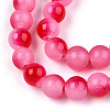 Baking Paint Imitation Jade Glass Round Bead Strands X1-DGLA-N003-10mm-06-3