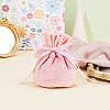 Velvet Jewelry Bags with Drawstring & Plastic Imitation Pearl TP-CJC0001-03G-5