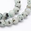 Natural Sesame Jasper/Kiwi Jasper Beads Strands G-F518-18-6mm-3