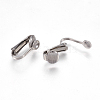 304 Stainless Steel Clip-on Earring Findings STAS-E453-02P-2