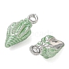 Brass with Enamel Charms KK-CBA61F8-01P-02-2
