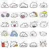 50Pcs PVC Self-Adhesive Cartoon Cloud Stickers WG18599-01-3