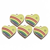 32Pcs 4 Colors Alloy Enamel Pendants ENAM-SZ0002-38-4