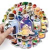 50Pcs Bottle & Rabbit PET Waterproof Stickers PW-WG07AF4-01-3