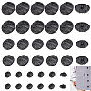 36Pcs 3 Style 1-Hole Alloy Shank Buttons BUTT-GA0001-02EB-1