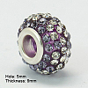 Resin Rhinestone European Beads GPDL-C004-01S-2