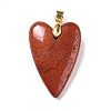 Natural Red Jasper Pendants G-E570-01G-02-2