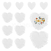 6Bags Polyester Blank Embroidery Sew on Cloth Patches PATC-PH0001-86C-1