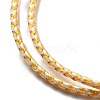 Polyester Cord Braided Necklace Makings MAK-L043-03G-32-2