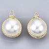 ABS Plastic Imitation Pearl Pendants KK-N233-071C-01-NF-2