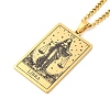 304 Stainless Steel Tarot Pendant Necklaces NJEW-A026-01G-07-2