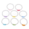 Children's Day Imitated Pearl Acrylic Beads Stretch Bracelets X-BJEW-JB13538-2