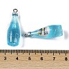 Transparent Resin Pendants RESI-D074-03-4