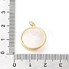 Brass Micro Pave Clear Cubic Zirconia Pendants CU-CBA03AF-04A-G-3