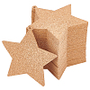 BENECREAT Softwood Star Cup Mats DJEW-BC0001-07-1