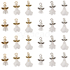  30Pcs 6 Styles Angel Frosted Acrylic Pendants FIND-TA0002-86-9