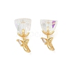 Brass Micro Pave Cubic Zirconia Pendants CU-CBA8C34-01G-01-1