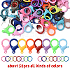 Acrylic Lobster Claw Clasps DIY-YW0011-21C-1