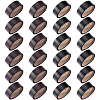 24Pcs 2 Colors Cowhide Leather & Alloy Loop Keepers FIND-FH0017-33-1