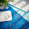   120pcs 6 style Brass Leverback Earring Findings KK-PH0006-01-5