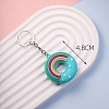 Rainbow Donut PVC Bag Keychain PW-WG14CEE-04-2