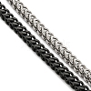 Two Tone 304 Stainless Steel Wheat Chains Double Layer Multi-strand Bracelets X-BJEW-D030-08EB-2