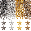 400Pcs 4 Colors Brass Cabochons KK-PH0010-76-1