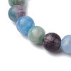 Natural Mixed Gemstone Beads Thread Stretch Bracelets for Women BJEW-JB11247-3