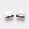 304 Stainless Steel Magnetic Clasps with Glue-in Ends STAS-G136-02P-4