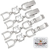 6Pcs Extender Clasps Brass Micro Pave Cubic Zirconia Fold Over Extension Clasps FIND-BBC0003-54A-1