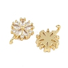 Brass Micro Pave Cubic Zirconia Pendants KK-A269-17G-2