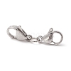 Non-Tarnish 304 Stainless Steel Double Lobster Claw Clasps STAS-E163-57P-D-5