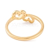 304 Stainless Steel with Rhinestone Heart Finger Ring for Women RJEW-C086-11-G-3