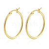 304 Stainless Steel Hoop Earrings PW-WG89744-14-1