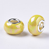 Opaque Resin European Beads RPDL-T038-007K-2