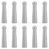 SUPERFINDINGS 10Pcs Alloy Cord Ends FIND-FH0006-77-1
