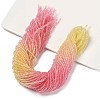 Transparent Painted Glass Beads Strands LS-DGLA-A034-T1mm-A09-1