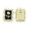 Zinc Alloy Enamel Pendants PALLOY-TAC0020-38A-G-1